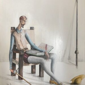 Quijote Sentado (Reproduccion firmada)