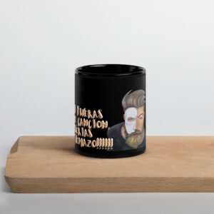 Taza negra brillante: Erik,el fantasma de la opera