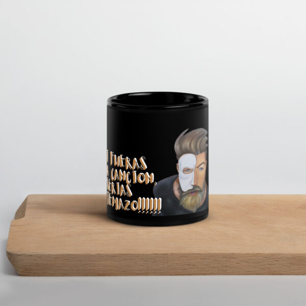 Taza negra brillante: Erik,el fantasma de la opera