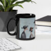 Taza negra brillante: La familia de Quijote