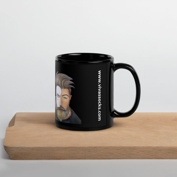 Taza negra brillante: Erik,el fantasma de la opera