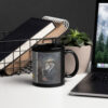 Taza negra brillante: Don Quijote