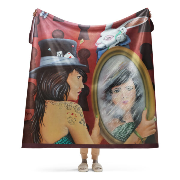 Manta polar: Alicia en el pais de las maravillas    ( Talla G )