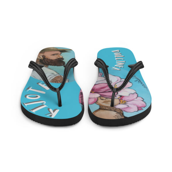 Chanclas: kijote y dulcinea