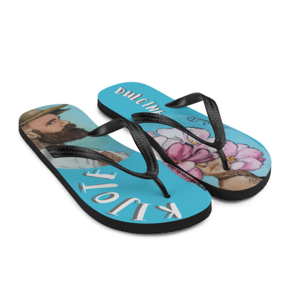 Chanclas: kijote y dulcinea