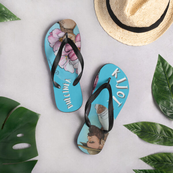 Chanclas: kijote y dulcinea