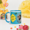 Taza color interior: Kijote y Dulcinea