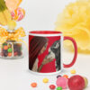Taza color interior rojo: Caperucita Roja