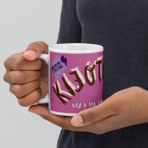 Taza blanca brillante: Kijote Hipster