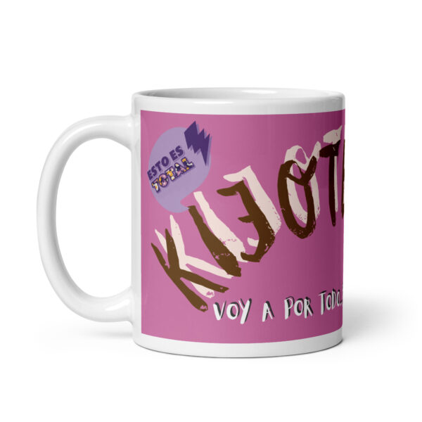 Taza blanca brillante: Kijote Hipster